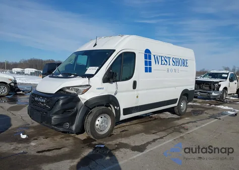 2023 Ram Promaster 2500 High Roof 159 Wb z USA, uszkodzony, nr VIN 3C6LRVDG4PE577694